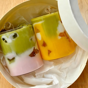 Bougie en gelée aromathérapeutique faite à la main en cire de soja avec logo personnalisé Cadeaux d'anniversaire Mariage Décoration de la maison Bougie en gelée - Product Image 4