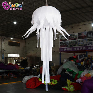 โคมไฟแมงกะพรุนเป่าลมหลากสีสัน ไฟ LED แบบแขวน แมงกะพรุนเป่าลมขนาดใหญ่ สำหรับตกแต่งงานเทศกาล - Product Image 4