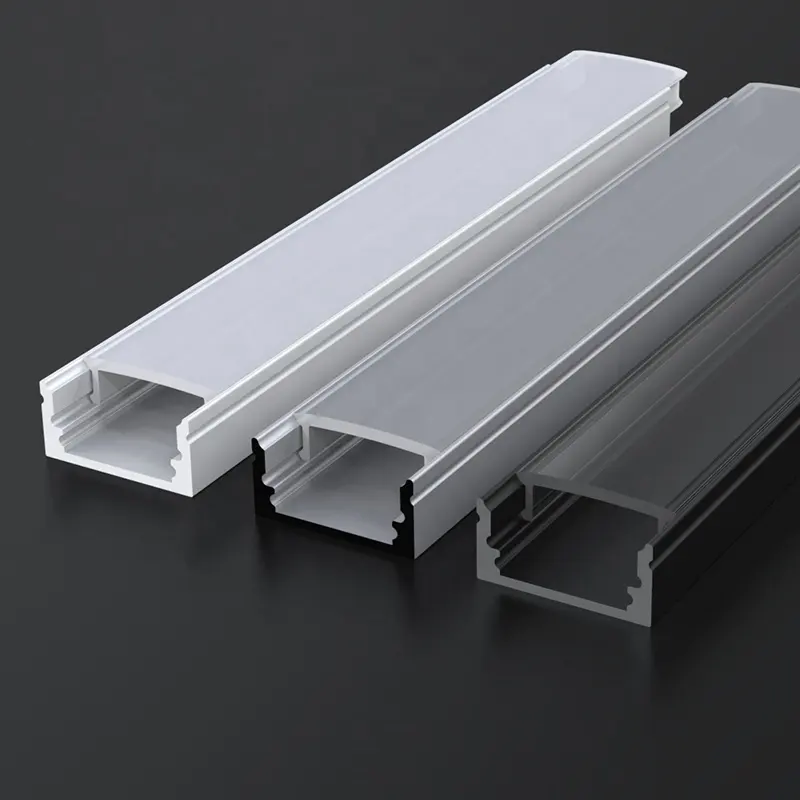 1M 2M 3M Strip Lampu Ekstrusi Anodized, Lampu Profil LED Saluran Aluminium //