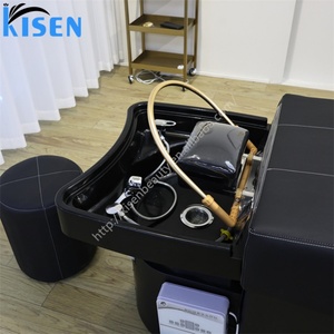 KISEN Lit de lavage de cheveux électrique japonais pour salon de coiffure, avec fonction spa, massage de la tête et vapeur à circulation d'eau - Product Image 6