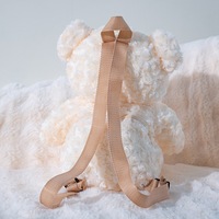 Sac à dos unisexe personnalisé ours en peluche jouet PP coton rempli de personnage de dessin animé sac à dos scolaire pour enfants en peluche