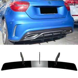 <b>For</b> Mercedes Benz A-Class W176 AMG Line 2016-2018 Body Kit Rear Bumper Splitter Lip Bumper Protector <b>Diffuser</b> <b>Car</b> Accessories - Product Image 2