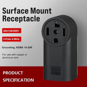 <span class=keywords><strong>Prise</strong></span> <span class=keywords><strong>murale</strong></span> encastrable 125V/250V 3P 4W 14-30R UL 30A, fabrication et exportation <span class=keywords><strong>de</strong></span> prises et fiches électriques, stock US - Product Image 2
