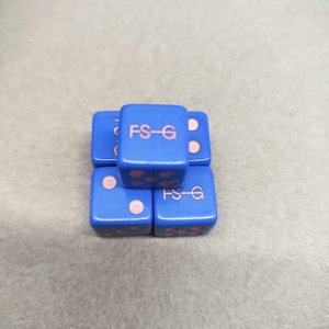 Precio de Fábrica, Dados D6 de Resina Acrílica con Esquinas Redondeadas, Color Perla Mixto, Logotipo Personalizado, Venta al Por Mayor - Product Image 2