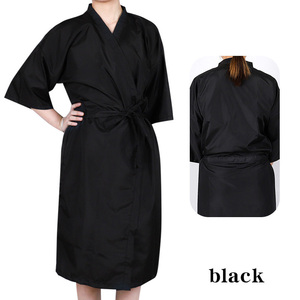 <span class=keywords><strong>Bata</strong></span> de peluquería de belleza de salón de alta calidad batas logotipo personalizado capa de peluquero Kimono de corte de <span class=keywords><strong>pelo</strong></span> - Product Image 3