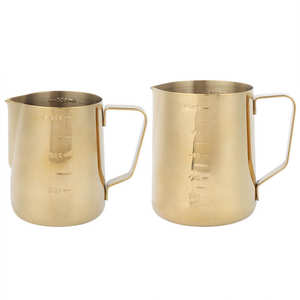 Personnalisable 304 Acier Inoxydable Métal Café Lait Moussant Tasse Moderne 1000ml Barista <span class=keywords><strong>Pichet</strong></span> À Vapeur Espresso <span class=keywords><strong>Pichet</strong></span> À Lait - Product Image 3