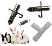 Approvisionnement en gros d'usine équipement d'élevage agricole buveur automatique de mamelon de lapin buveur de mamelon d'animal à vendre