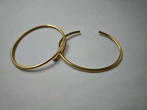 Pulsera con incrustaciones de oro de 18 quilates de lujo de gama alta de estilo de diseñador, joyería de moda de eslabones de cadena de oro de 18 quilates que no se desvanece - Product Image 5