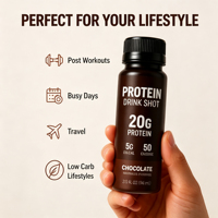 Boisson protéinée RTD Nutrtech pour adultes, 120 ml, post-entraînement, riche en protéines, soutien immunitaire, nutrition sportive