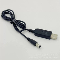 5.5*2.1mm WiFi vers Powerbank Câble Connecteur DC 5V à 12V USB Câble Boost Convertisseur Step-up Cordon pour Wifi Routeur Modem Ventilateur