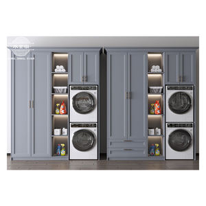Muebles personalizados del fabricante de muebles para el hogar de pie de <span class=keywords><strong>aluminio</strong></span> <span class=keywords><strong>lavadora</strong></span> lavadero gabinete de fregadero - Product Image 4