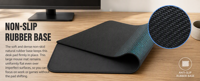 Tapis de souris de jeu Esports personnalisé en gros avec logo imprimé, en Poron 4MM, résistant à l'eau, anti-rayures, grande taille 42x49CM, surface lisse
