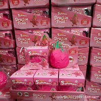 Jouets Squishy Fruit Artificiel Pitaya Dragon Rouge Prêts à Expédier, Fidget à Remontée Lente pour Soulagement du Stress, Cadeaux Sensoriels pour Fêtes