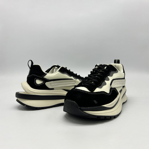 Zapatillas Deportivas con Cordones, Paneles Mixtos, Suela Gruesa Multicapa, Antideslizantes, para Caminar al Aire Libre - Product Image 1