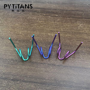 PYTITANS GR5 Ressorts de frein en titane pour étrier <span class=keywords><strong>Brembo</strong></span>, broche en alliage de titane en forme de R pour blocage d'axe, plaquette de frein - Product Image 6