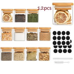 Pot de conservation en verre miniature de 120 <span class=keywords><strong>ml</strong></span> pour la cuisine, pot de conservation de qualité alimentaire pour la maison, anti-humidité, pour sel, poivre, sucre, épices - Product Image 1