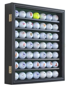 Vitrina <span class=keywords><strong>de</strong></span> Pared con 7 Estantes para 49 Pelotas <span class=keywords><strong>de</strong></span> Golf, Puerta con Cerradura, Caja <span class=keywords><strong>de</strong></span> Exhibición para Colección <span class=keywords><strong>de</strong></span> Pelotas <span class=keywords><strong>de</strong></span> Golf - Product Image 1
