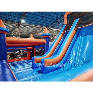 Castillo Inflable Comercial de PVC para Niños, Modelo <span class=keywords><strong>Minecraft</strong></span>, con Zona de Escalada, para Alquiler, con 3 Años de Garantía - Product Image 6