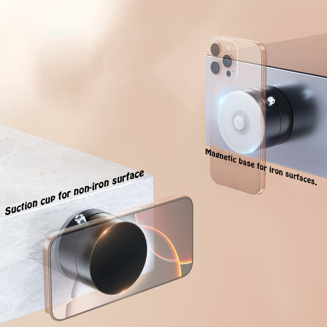 OEM Design Auto Accessories Universal Magnetic Car Phone Mount Vacuum Adsorption Magnetic Phone Holder for Safe Driving