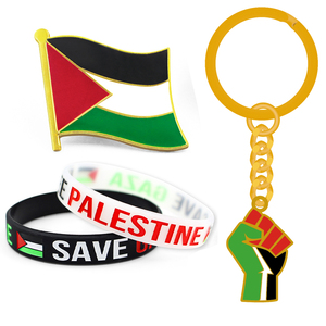 Pin de solapa de Bandera de País, insignia de esmalte suave con mapa palestino de <span class=keywords><strong>Gaza</strong></span> personalizado de fábrica, Pin NACIONAL DE RECUERDO DE <span class=keywords><strong>Palestina</strong></span> - Product Image 3