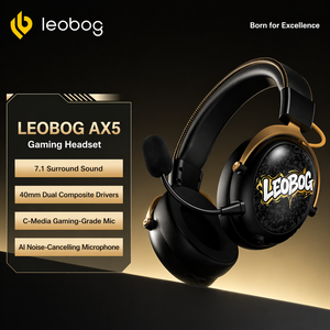 Auriculares Inalámbricos para Juegos LEOBOG <span class=keywords><strong>AX3</strong></span> con Bluetooth, Tri-Modo, Cancelación de Ruido AI, Tarjeta de Sonido C-Media - Product Image 4