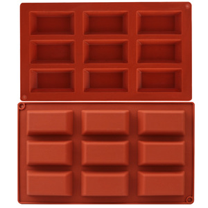 Financier Silicone Cake Mold 9 Cavity Rectangular French Pastry Baking Tool Oven Safe Flexible Non Stick Reusable - Product Image 5