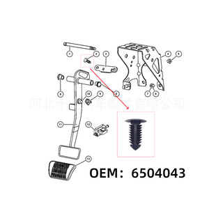 Ford <b>Edge</b> Chrysler Trim Clip N8077215 6504043 <b>Plastic</b> Rear Door Fastener For Repair Replacement - Product Image 4