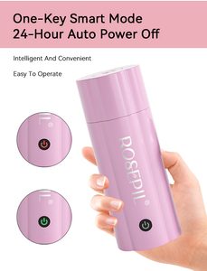 En stock, suministro de fábrica: Kit calentador de cera inteligente mini de 65 ml, máquina portátil de depilación corporal y de manos con cera roll-on. - Product Image 4