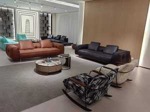 Sofá Italiano Minimalista de Cuero Vacuno Genuino - Modelo de Diseñador - Sofá Vintage <span class=keywords><strong>para</strong></span> una Sala de Estar Sencilla - Fila Recta de Sofás de Cuero - Product Image 3