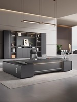 Avancé Moderne De Luxe Grand Bureau Bureau Simple Président Conseil Directeurs Meubles pour Boss Manager Président Chaise Combiné