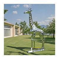 Miroir polissant les sculptures animales extérieures d'acier inoxydable de taille réelle de statue de dauphin