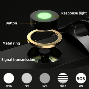 Lampe torche WOSEN haute puissance longue portée en alliage d'aluminium avec zoom, batterie rechargeable 21700, charge de type C, lampe de camping - Product Image 4