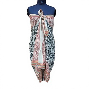 Chal de Satén Floral para Mujer, Uso Diario, Transpirable, Suave al Tacto, Cálido para Invierno, Estilo Étnico Bohemio Hippie, Bufanda Estampada Bagru Pario - Product Image 1