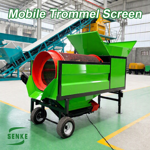 Crible rotatif mobile robuste pour pierres et couches de sol, <span class=keywords><strong>tamiseur</strong></span> à tambour pour sable et compost - Product Image 1