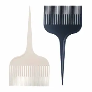 Professional Hair Dye Brush Coloring Applicator Brush Rat Tail and Wide Tooth comb Barber Tools Salon Hair Styling Accessories