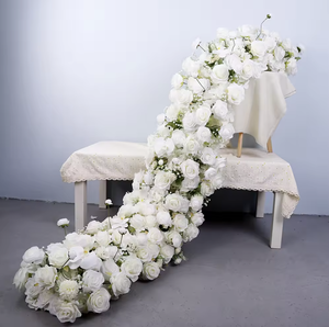 <span class=keywords><strong>Guirlande</strong></span> de fleurs artificielles en soie pour décoration de table, chemin de table floral pour <span class=keywords><strong>mariage</strong></span> et fête - Grande Vente - Product Image 4