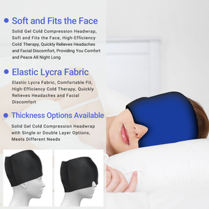 หมวกบรรเทาอาการไมเกรนแบบร้อนและเย็นเกรดทางการแพทย์ |   หมวกเจลน้ำแข็งแบบใช้ซ้ำได้ |   บรรเทาอาการปวดหัว ได้รับการรับรองระดับ Class I ขายส่ง - Product Image 3