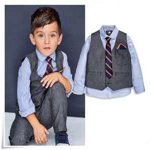 Vêtements classiques pour garçons, ensemble de 4 pièces, costume formel pour enfants - Product Image 1