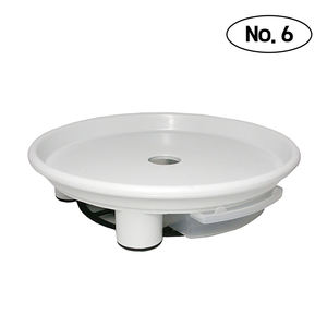 Soucoupe de pot de fleurs circulaire Jumbo blanche n° 6, bac de récupération d'eau profond, plateau d'égouttement robuste en PP pour intérieur et extérieur - Product Image 3