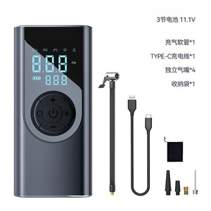 מדחס אוויר נייד לרכב מדחס 11.1v 150 psi משאבת תצוגה כפולה צמיגים אלחוטיים עבור אופנוע מכונית - Product Image 3