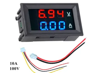 Voltmeter Digital Ammeter DC 100V 10A tegangan Amp