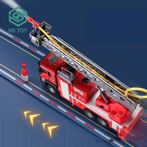 HS 1 50 Scale โมเดลอัลลอยด์,ชั้นวางของแบบดึงถอยหลังรถบรรทุกบันไดของเล่นในรถยนต์พร้อมเสียงเบา - Product Image 2