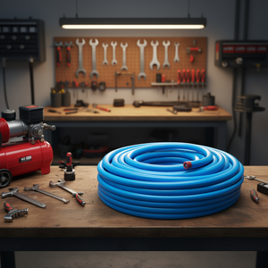 Sistema de Tuberías de Aluminio y HDPE para Compresor de Aire de 200 Pies, Color Azul, para Uso en Talleres - Product Image 2
