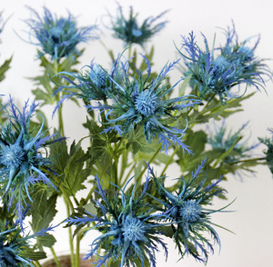 Real Touch Silk Eryngium Flower Artificial Sea Holly Thistle <span class=keywords><strong>Spray</strong></span> Conservado de aspecto natural Ramo DE BODA Navidad - Product Image 3