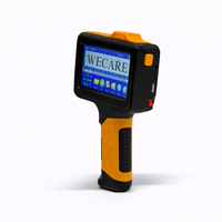 Machine d'impression portable WECARE pour la date d'expiration, le code-barres et le code QR sur les bouteilles en verre avec pistolet d'impression à jet d'encre