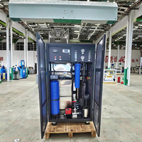 Système de traitement d'eau industriel par osmose inverse 500L/H avec pompe et PLC UV pour les entreprises industrielles