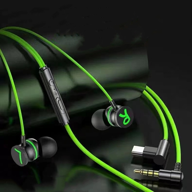 Metal Magnetic-attachment Wired E-sports Gaming Headphones, In-ear Heavy Bass 3.5mm TYPE C Audio Headphones
