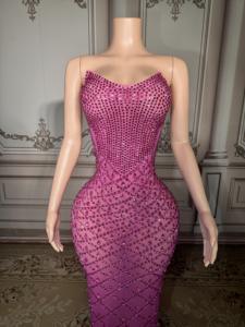 ZD Romantische Roze Bandloze Empire Taille Avondjurk Sexy Prinsessenstijl Gala-jurk met Volledige Rokpatroon voor Bruidsmeisjes Galas - Product Image 3