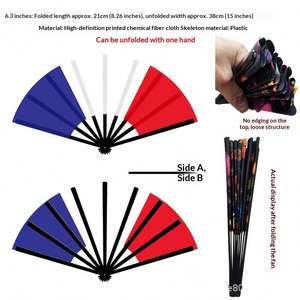 Ventilador Plegable Portátil Personalizado de 21CM con Bandera Nacional para Elecciones y Competiciones Deportivas 2026 - Product Image 5
