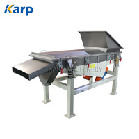 Machine de séparation par tamis vibrant pour compost, 2 sorties, tamis vibrant linéaire